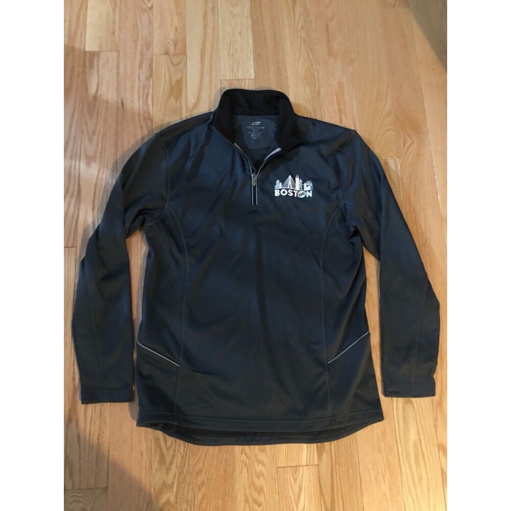 Ultra Club Cool & Dry 1/4 Zip Pullover  Size Medium Gray.‎ Boston UMC Logo